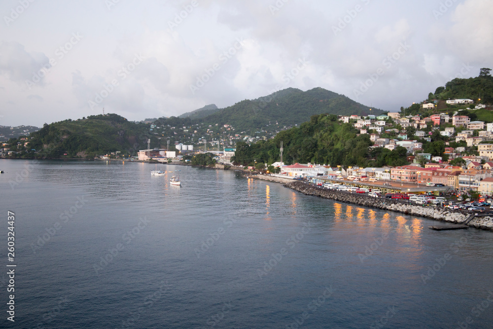The Carenage, St. George's, Grenada W.I. Caribbean islands