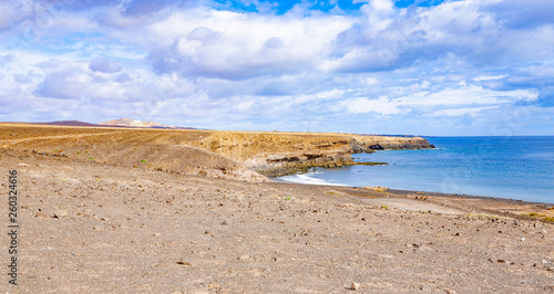 Scenic seaside on Fuerteventura Island  Canary Islands  Atlantic ocean  Spain