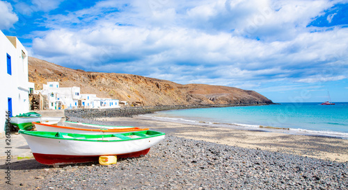 The fishing village Pozo Negro on Fuerteventura Island, Canary Islands, Spain