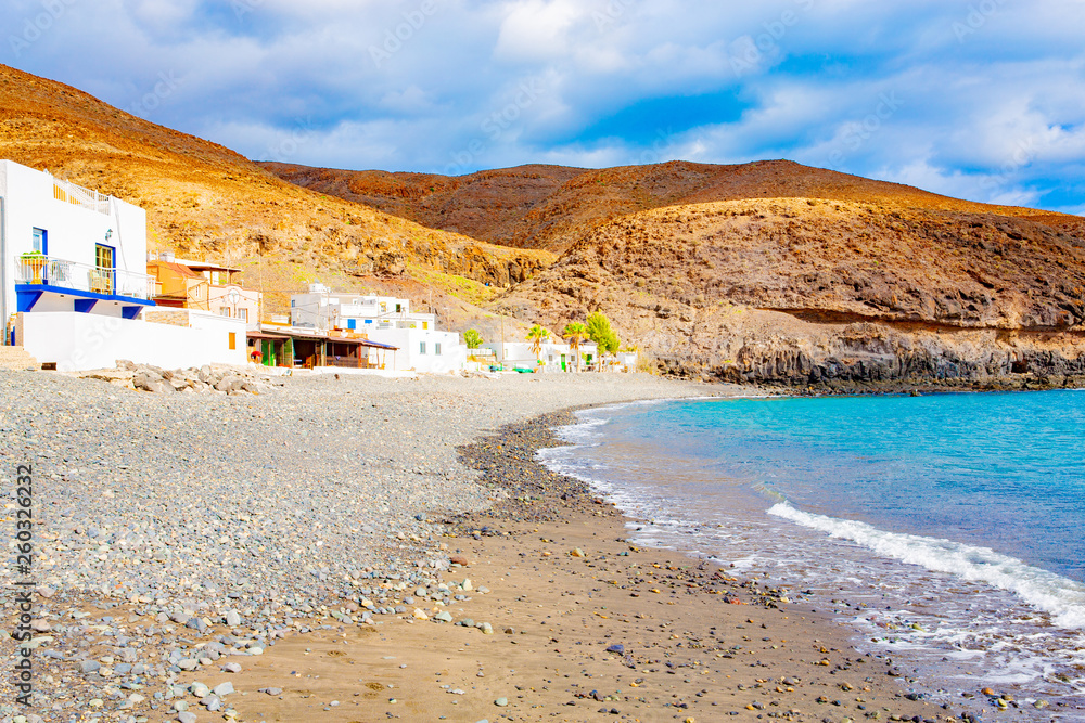 The fishing village Pozo Negro on Fuerteventura Island, Canary Islands, Spain The fishing village Pozo Negro on Fuerteventura Island, Canary Islands, Spain