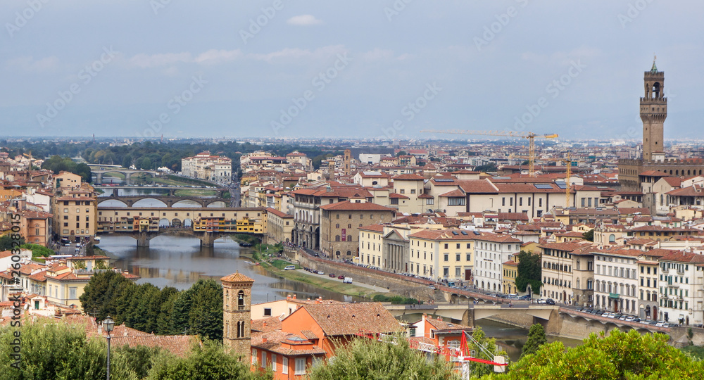Blick auf Florenz von der Piazza Michelangelo