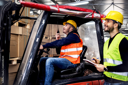 Warehouse Workers on duty