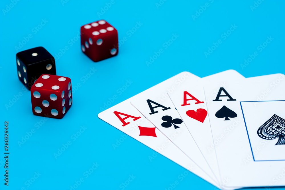 Playing Cards and Dices Playing Cards and Dices
