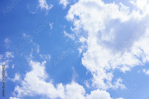 Beautiful white fluffy clouds in the blue sky day  cloud day. It best for background  abstract or blur.