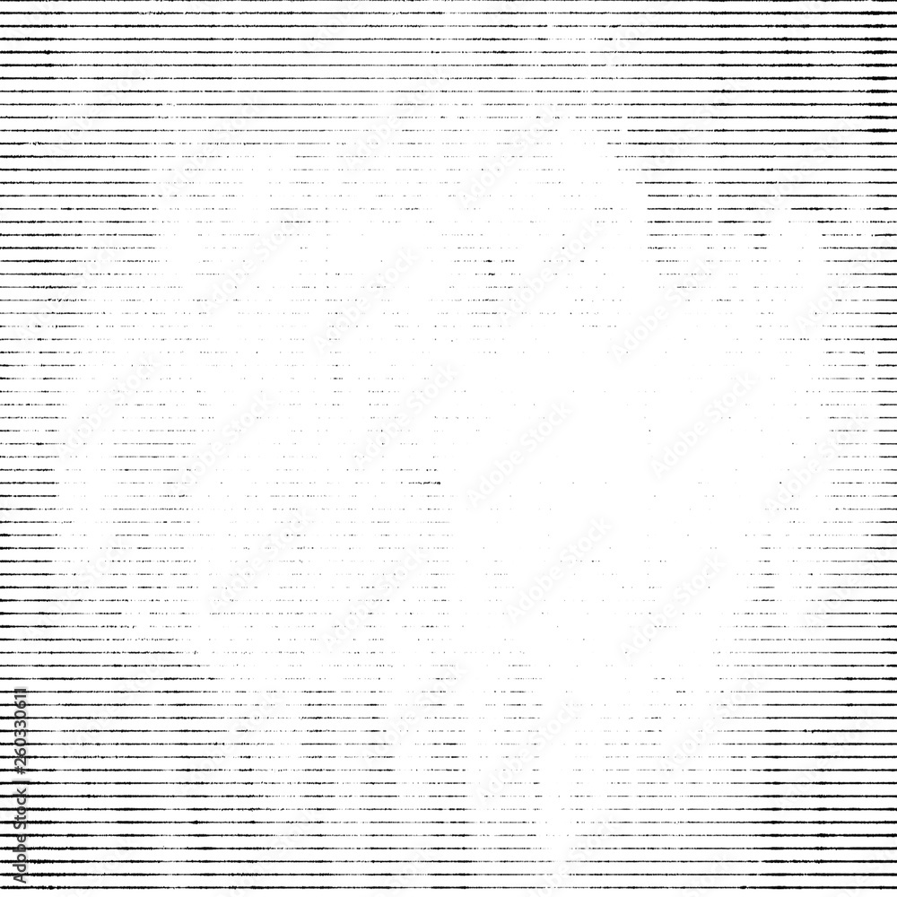 Obraz premium Halftone monochrome grunge horizontal lines texture.