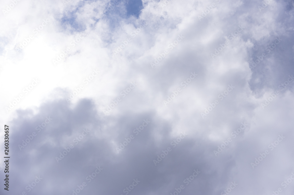 Beautiful white fluffy clouds in the blue sky day, cloud day. It best for background, abstract or blur.