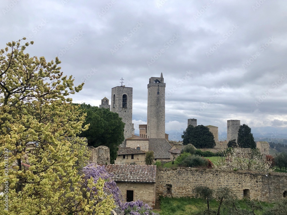 towers of San Gimignano Tuscany Italy towers of San Gimignano Tuscany Italy