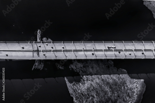 Traffic on elevated road ov...