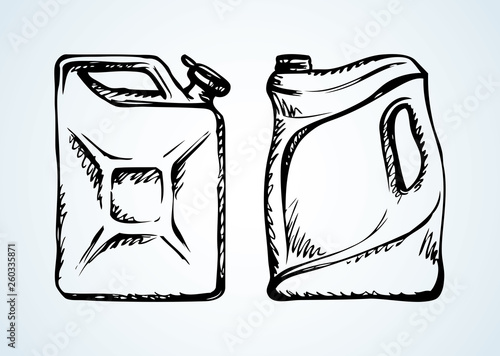 Canister. Vector drawing