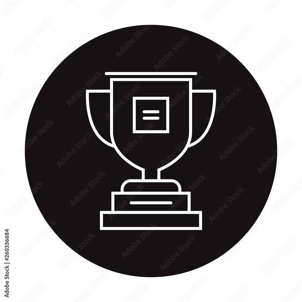 Vector cup. Thin line winner cup. Trophy cup icon Vector cup. Thin line winner cup. Trophy cup icon