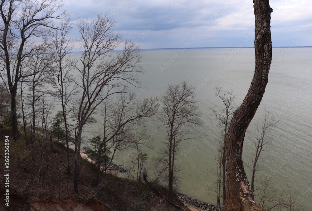 Cliffside Riverview With Storm Clouds Cliffside Riverview With Storm Clouds