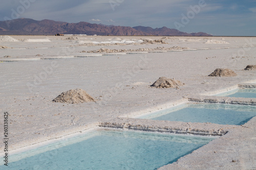 Salt desert in Argentina