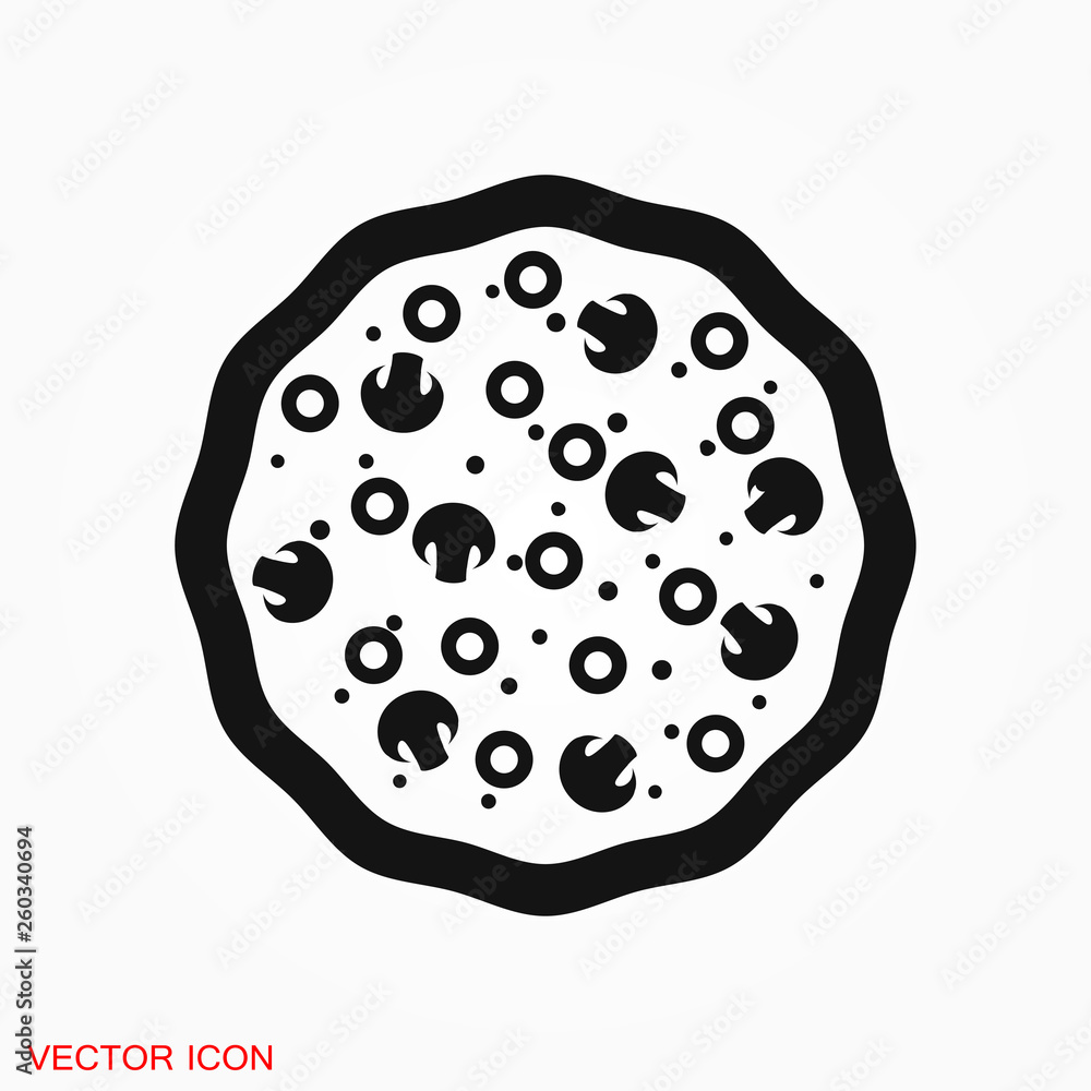 pizza icon vector sign symbol for design pizza icon vector sign symbol for design