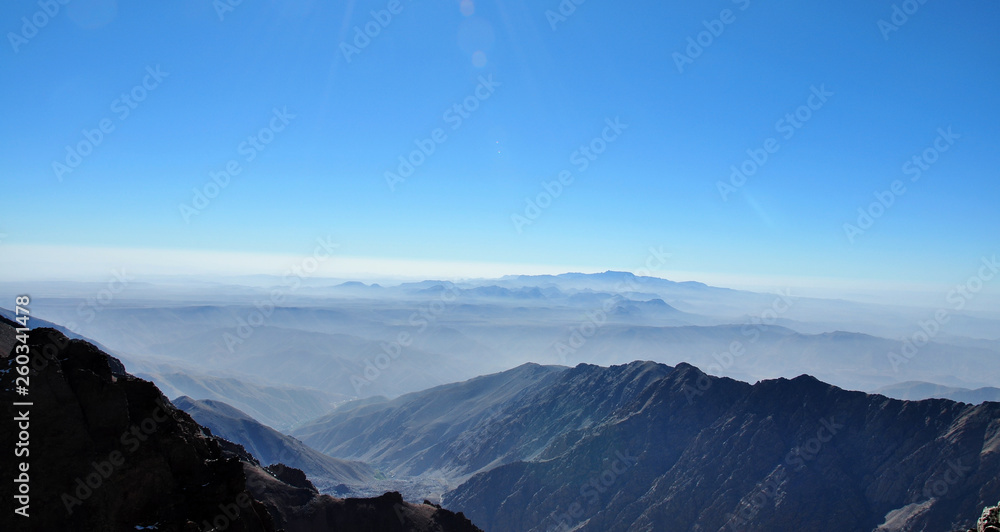 Ausblick übr die Sahara vom Djebel Toubkal