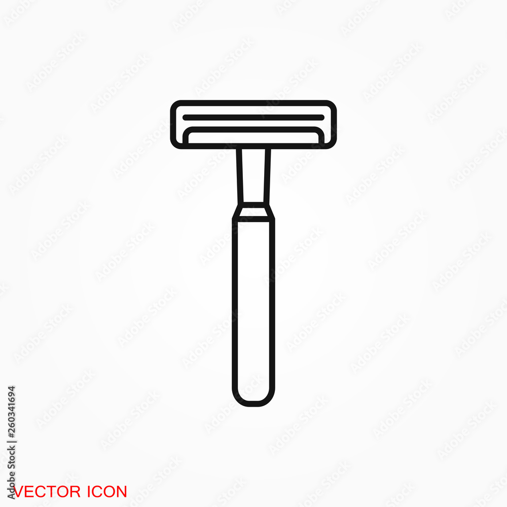 Razor icon vector sign symbol for design Razor icon vector sign symbol for design