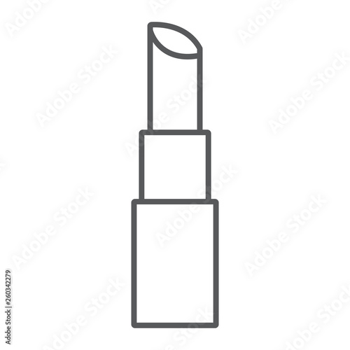 Pomade thin line icon, beauty and cosmetic, pomade sign, vector graphics, a linear pattern on a white background.