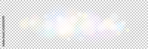 Soft Bright Abstract Bokeh Banner , Colored Lights on a Transparent Background,Defocused Lights Isolated, Vector Illustration