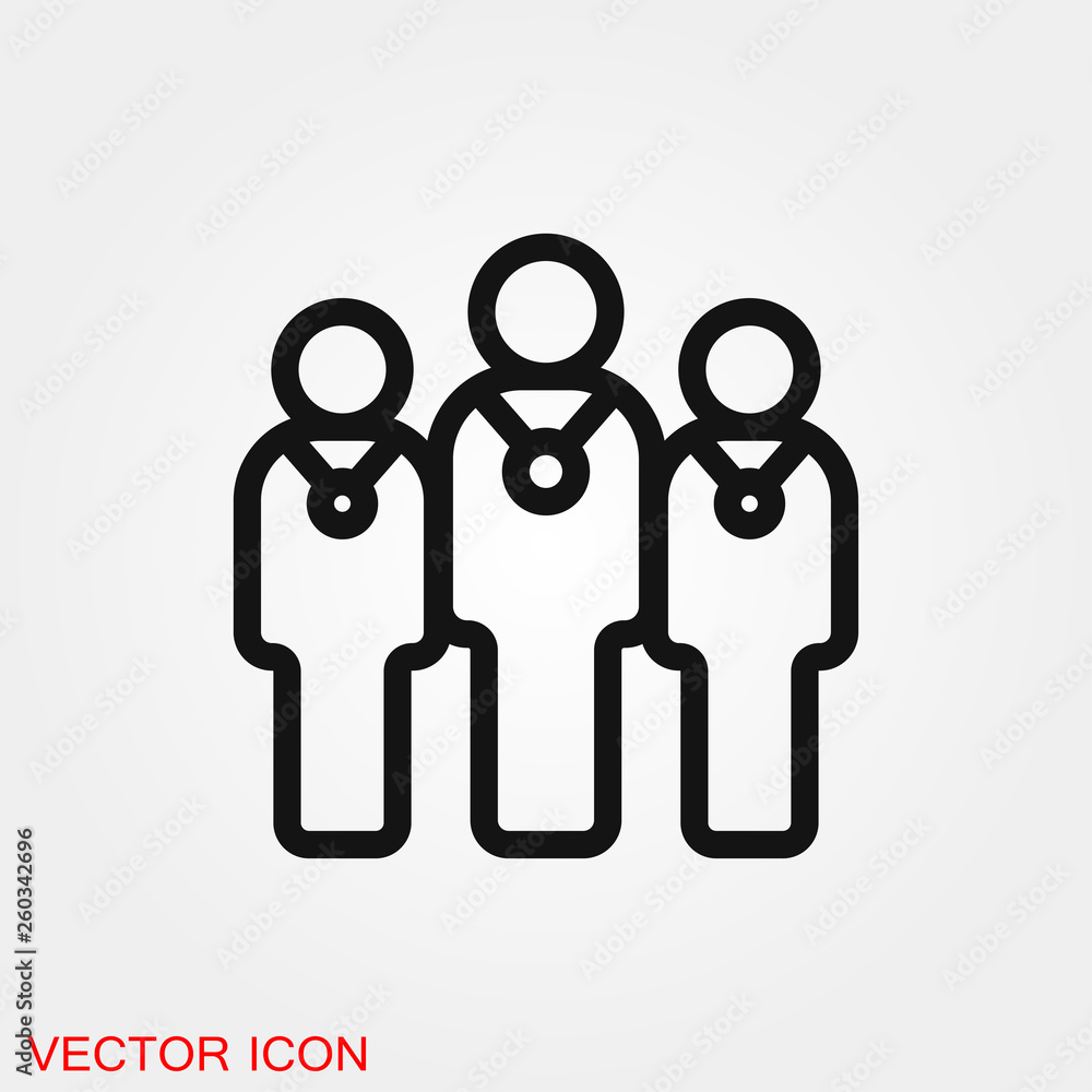 Team icon vector sign symbol for design Team icon vector sign symbol for design
