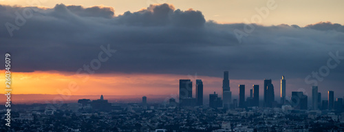The Los Angeles Skyline at Sunrise