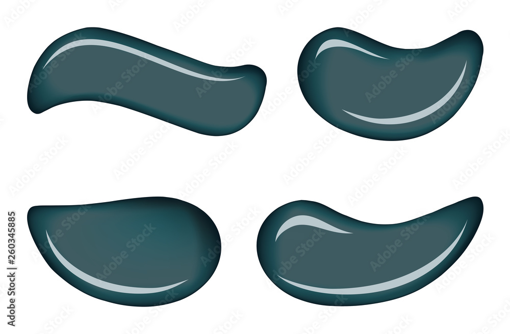 Gel cream vector drops Gel cream vector drops