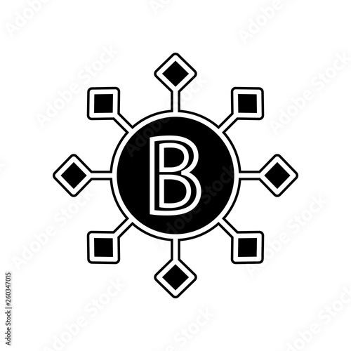 B vitamins icon. Element of blood donation for mobile concept and web apps icon. Glyph, flat icon for website design and development, app development