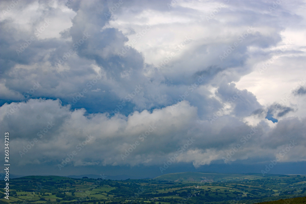 Storm clouds over the Black Mountains, Wales Storm clouds over the Black Mountains, Wales