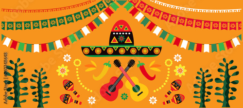 Mexican festive  background1