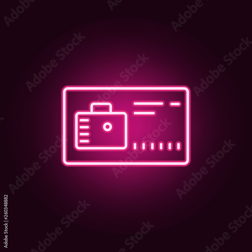 diplomat of money neon icon. Elements of Banking set. Simple icon for websites, web design, mobile app, info graphics