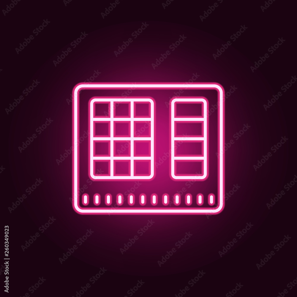 ATM interface neon icon. Elements of Banking set. Simple icon for websites, web design, mobile app, info graphics ATM interface neon icon. Elements of Banking set. Simple icon for websites, web design, mobile app, info graphics