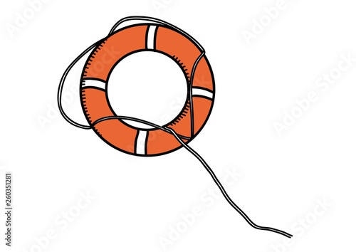 lifebuoy isolated - lifeguard preserver