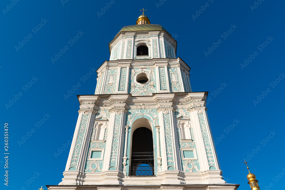 Bell tower of Sophia of Kiev, which is a monument of Ukrainian architecture in the, Kiev, Ukraine