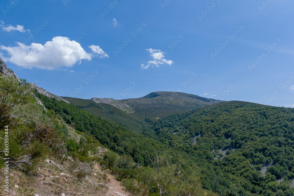 Beautiful landscape of the Palencia mountain