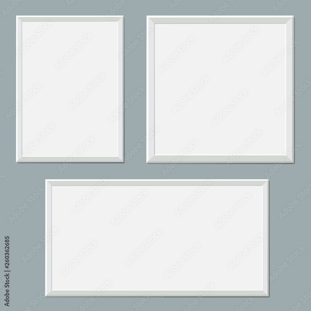 Frame for the picture. Wooden baguette. Vector illustration Frame for the picture. Wooden baguette. Vector illustration