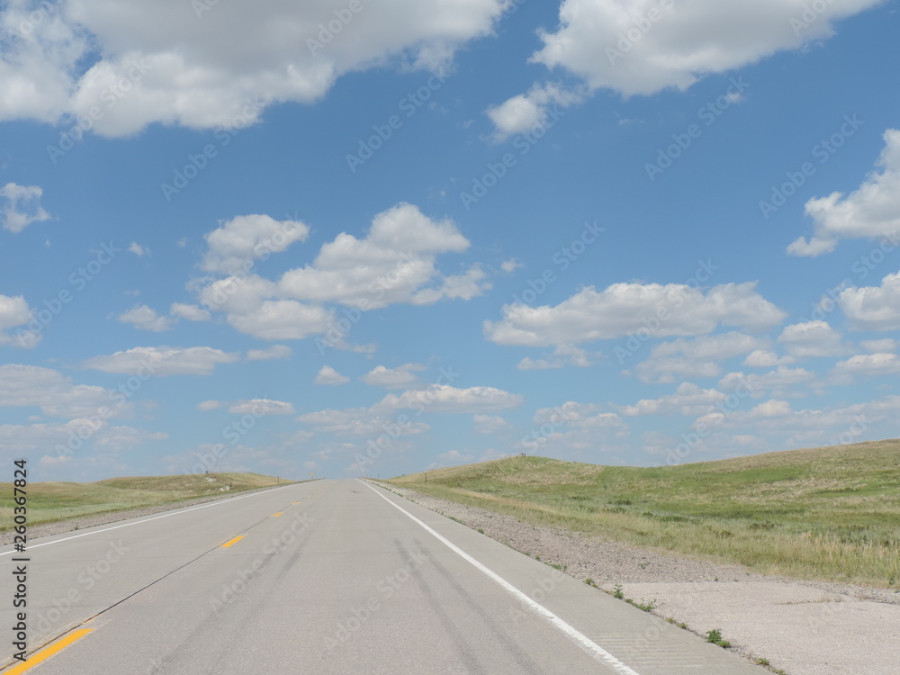 Fototapeta premium Big Sky Flat Highway