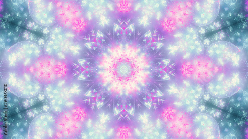Dark blue fractal flower  digital artwork for creative graphic d