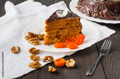 sweet honey-cake for holiday breakfast