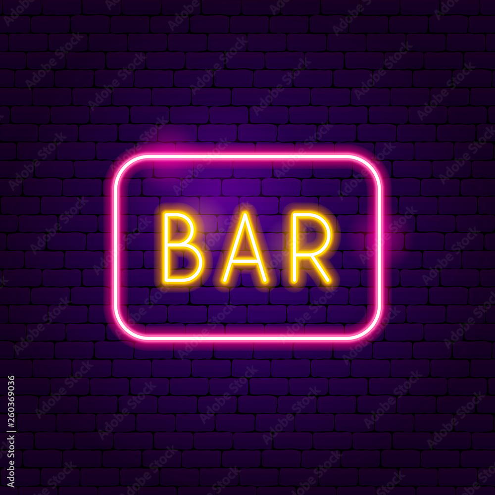Bar Neon Label Bar Neon Label