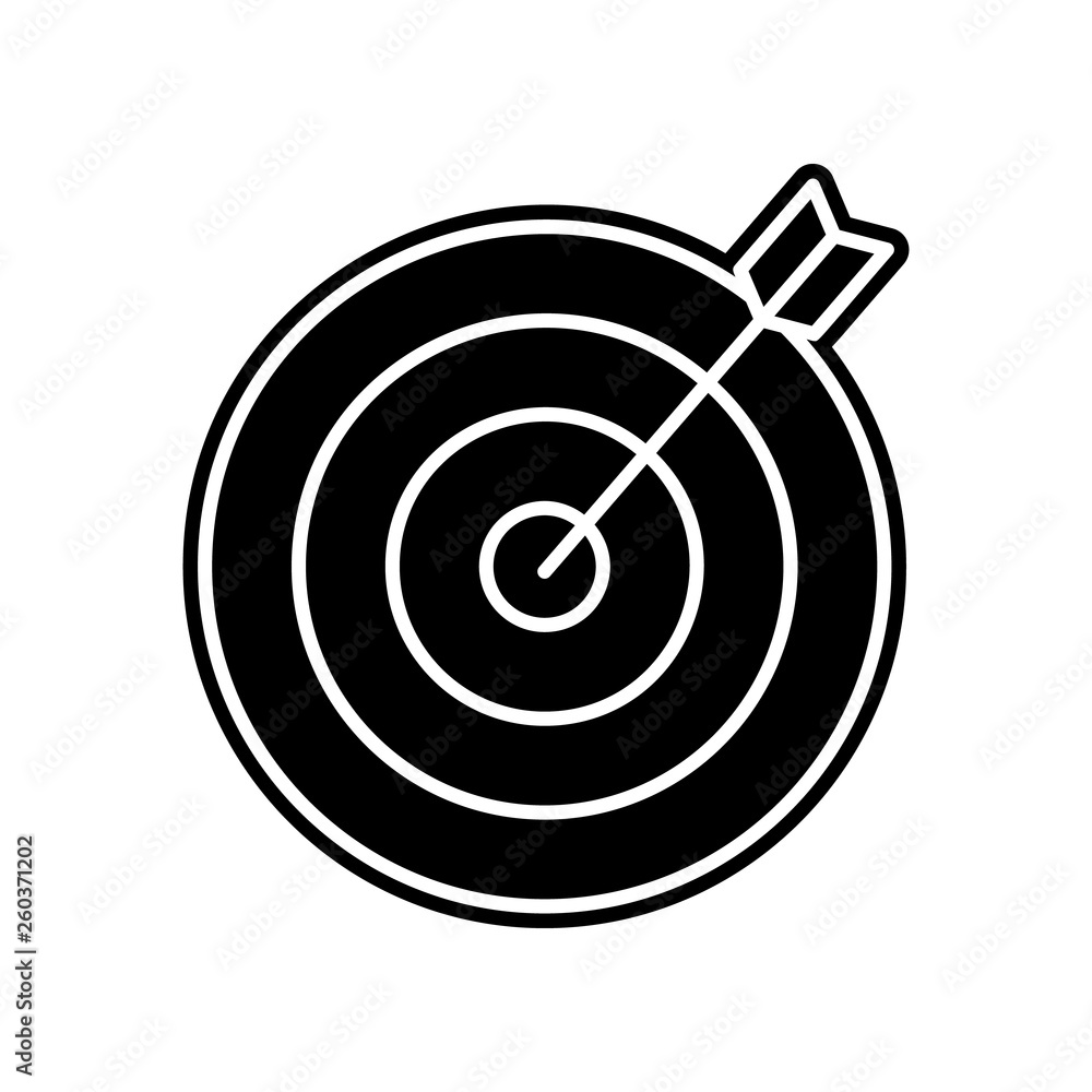 aim icon. Element of finance and chart for mobile concept and web apps icon. Glyph, flat icon for website design and development, app development