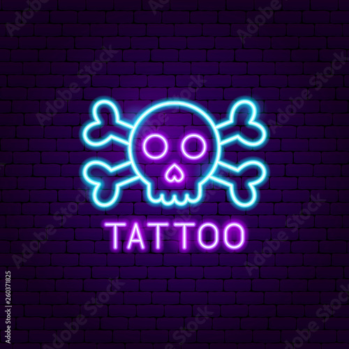 Tattoo Neon Label