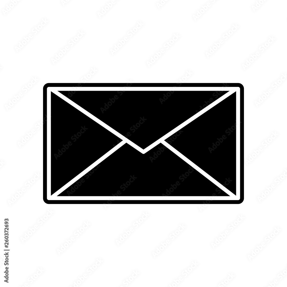 the envelope icon. Element of Media, Press for mobile concept and web apps icon. Glyph, flat icon for website design and development, app development