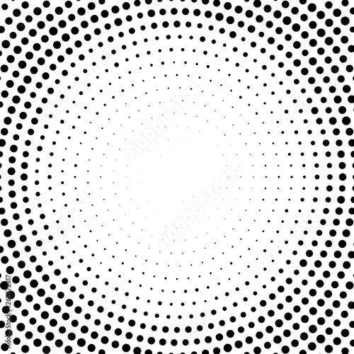 Halftone abstract dotted backgrounds for your design. Halftone effect vector pattern. Circle dots isolated on the white background.Circular gradient texture. © vda_82