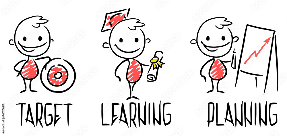 Sketch set of working leader. Doodle cute concept about about power. Hand drawn cartoon vector illustration for business design. Sketch set of working leader. Doodle cute concept about about power. Hand drawn cartoon vector illustration for business design.