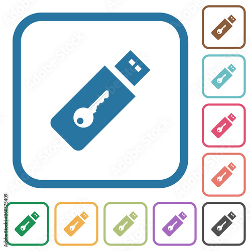 Hardware key simple icons