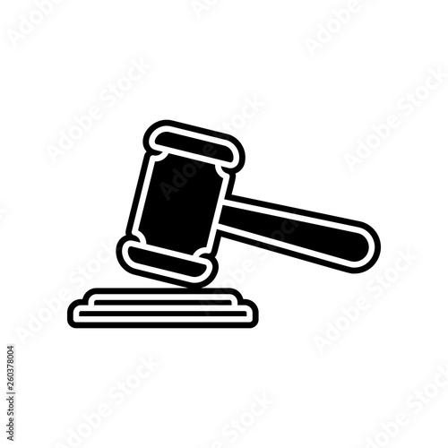 the court's decision icon. Element of Insurance for mobile concept and web apps icon. Glyph, flat icon for website design and development, app development