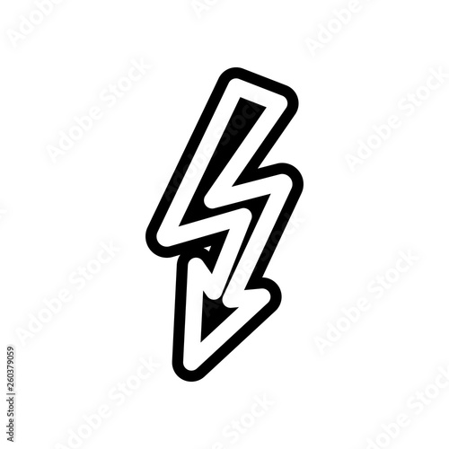 lightning icon. Element of Science for mobile concept and web apps icon. Glyph, flat icon for website design and development, app development
