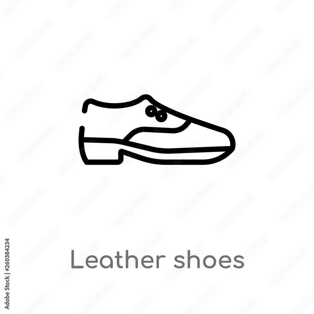Leather top shoes vector