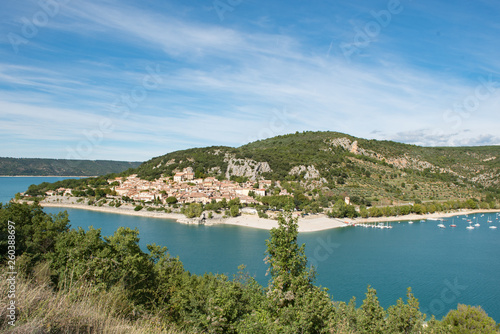French village of Bauduen, Lac de sainte croix, france