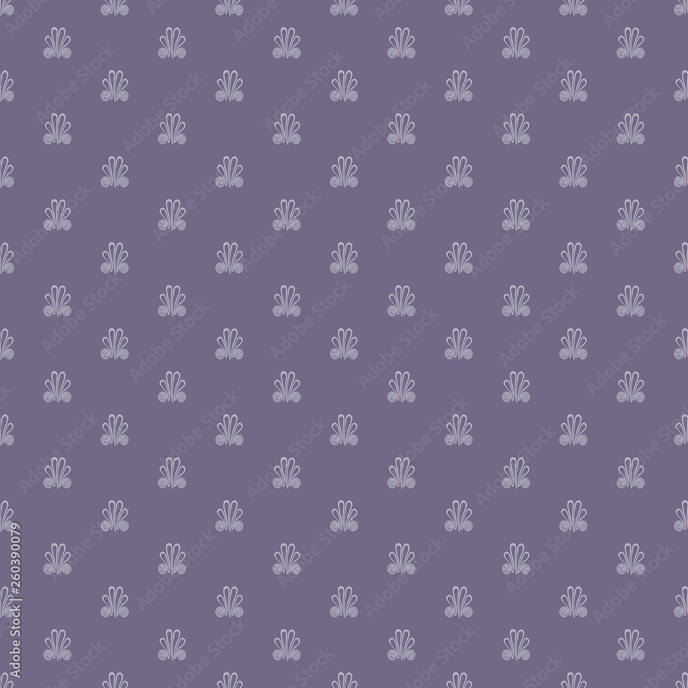 Seamless pattern with intricate frog buttons in geometric layout. Monochromatic vector illustration in shades of smoky purple. Seamless pattern with intricate frog buttons in geometric layout. Monochromatic vector illustration in shades of smoky purple.