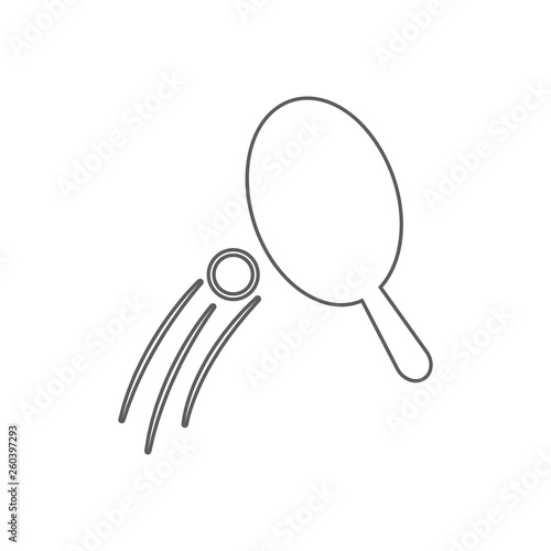 table tennis icon. Element of Sport for mobile concept and web apps icon. Outline, thin line icon for website design and development, app development