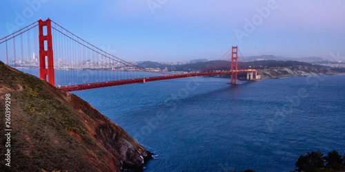 Sunset over Golden Gate